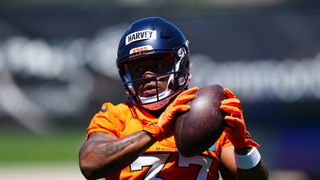 Harris Almanac Profile: R.J. Harvey (featured). Photo by Ron Chenoy-Imagn Images