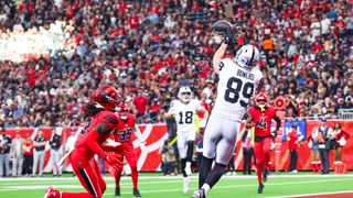 Mostly NFL Notes: Brock Bowers is the TE1 (featured). Photo by Troy Taormina-Imagn Images